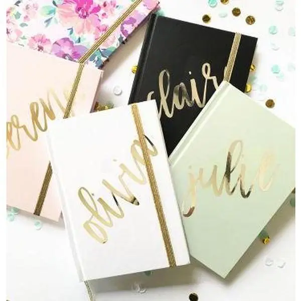 Personalized Journal - Gold Script Name
