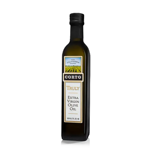 Corto TRULY 100% Extra Virgin Olive Oil 500mL – California-Grown, Cold-Extracted EVOO