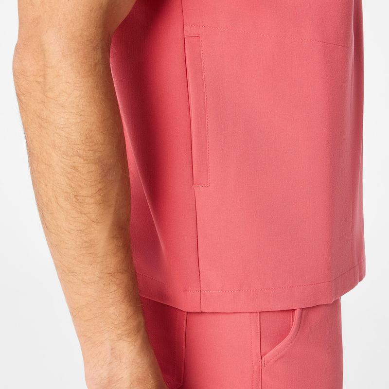 men's Pulmonary Pink Chisec - Three-Pocket Scrub Top