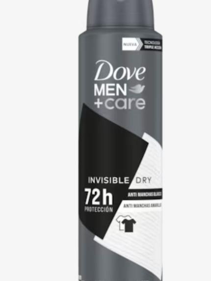 Dove Men Care Deodorant Aerosol Invisible Dry 72h Protection Anti-Irritation Anti-White Marks 150ml 6-Pack Alcohol-Free for Sensitive Skin Daily Use