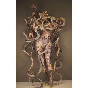 Davy Jones Wife (female) bodysuit party & events costume (women) Brown