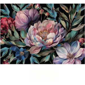 3 Sheets Vintage Flower Rub on Transfers for Crafts and Furniture 12*6inch Magnolia Rose Leaf Furniture Transfer Stickers for  Furniture Cabinet Dressers Home Decor