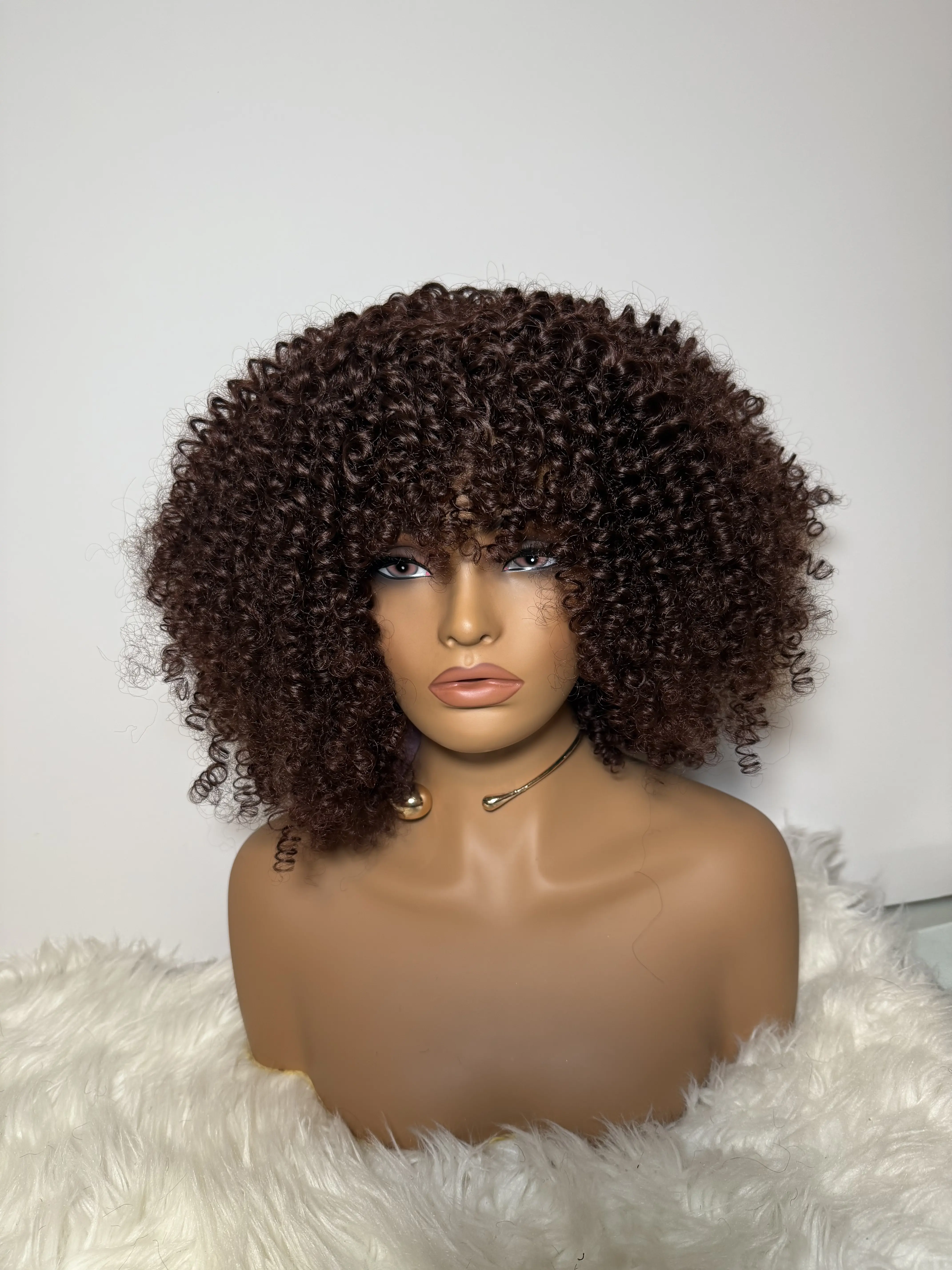 Curly Afro wig with bangs Curly Afro wig with bangs