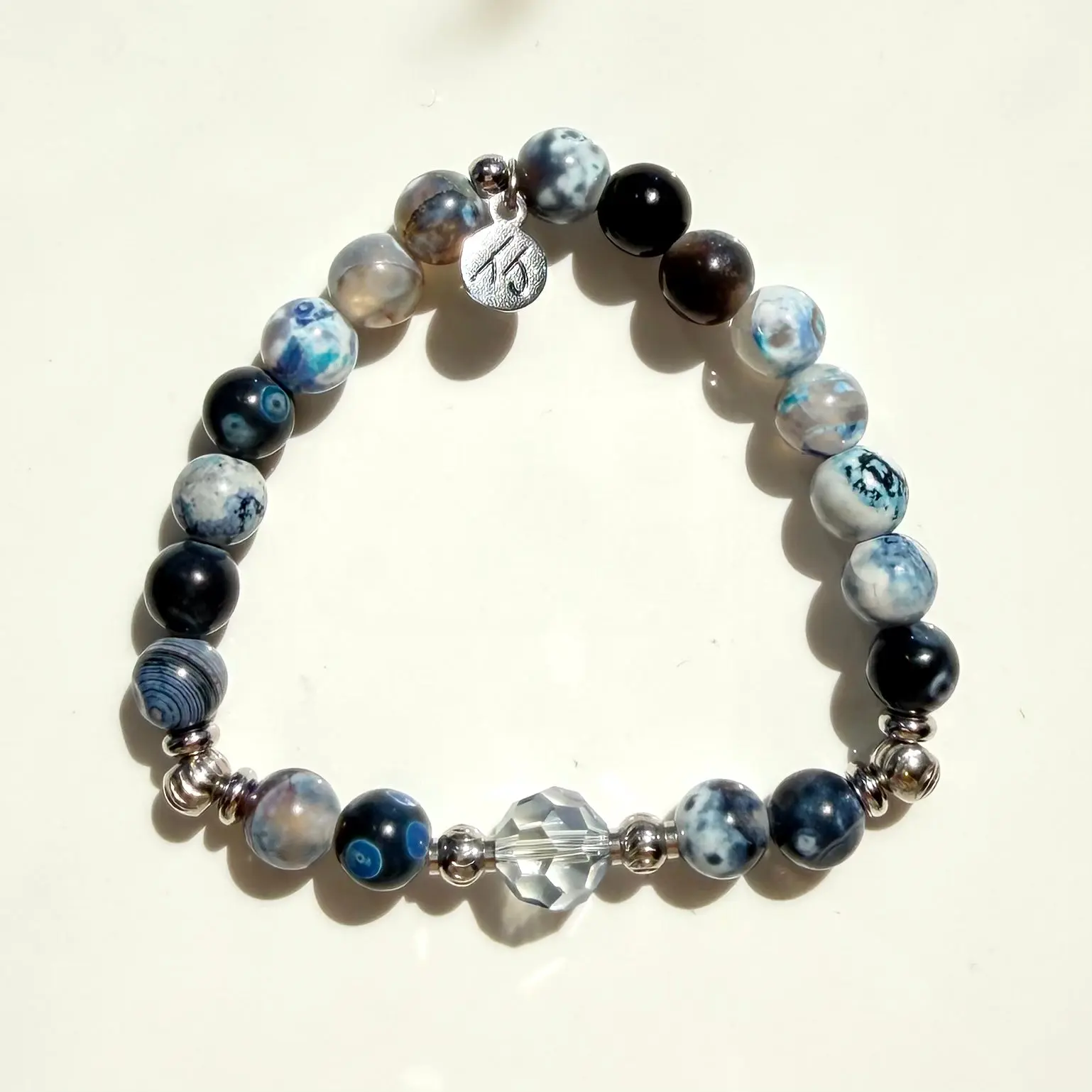 TTT Live Exclusive Blue Spinel with Crystal Gemstone Bracelet