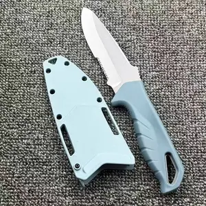 Outdoor Straight Knife Diving Knife, PVC Handle, High Hardness Steel, EDC Tool for Outdoor Camping, Driving, Fishing, Best Gift