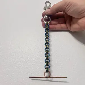 6 Roll Electrical Tape Holder 3 Link Style - Anodized Aluminum with Color Customization