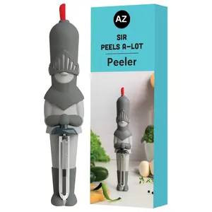 NEW Sir Peels A-Lot Medieval Knight Vegetable Peeler - Swivel Vegetable Peelers for Potatoes, Fruits, Cute Gadgets, Gifts, Potato, Veggie, Fruit Peeler, Cute Kitchen Accessories