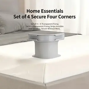 Japanese Bed Sheet Holder, Anti-Slip No-Needle Clip, Invisible Slot Design, Secure Bed Linen Fixer, Easy to Use, Durable & Reliable