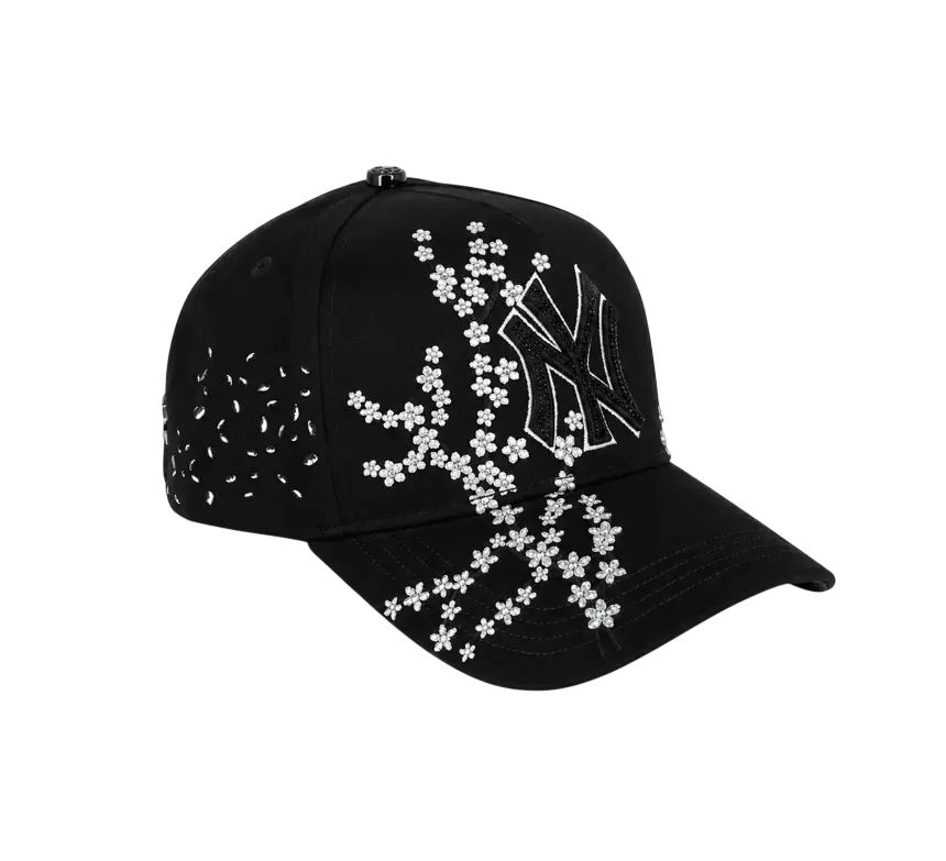BIGG BOSS MENS BLACK KEVIN HATS SNAPBACK BBNYFLWRS BLK