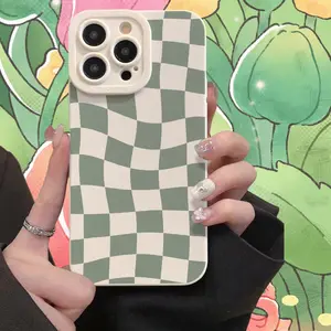Checkerboard Pattern Smartphone Case, Cellphone Protector Cover, Phone Accessory Compatible with iPhone 11 12 13 14 15 16 Pro Max/Pro/Plus
