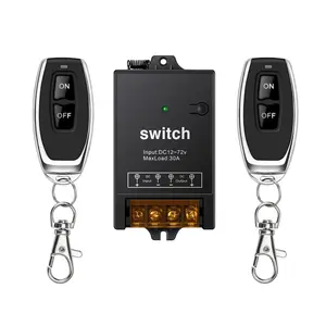 12v Remote  with 30A Relay,12  Remote Control  Heavy Duty,dc  Off 12v  Remote  24v 36 v 48v 60v 72  for Lights,Pump,Fan,,Garage Door and Travel Trailer