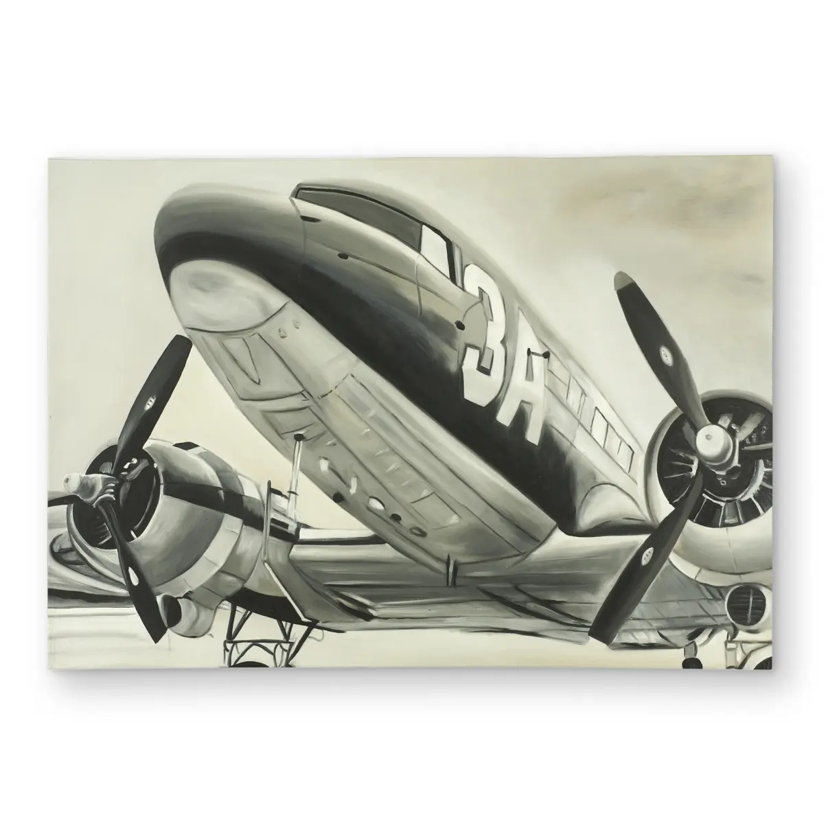 360 stand Vintage Airplane Outdoor Area Rug, 5x7 ft Rectangle - Aviation Office Decor, Begin Home Decor C1ROAR57QPCAS1, Vintage Area Rugs, Unique Rugs