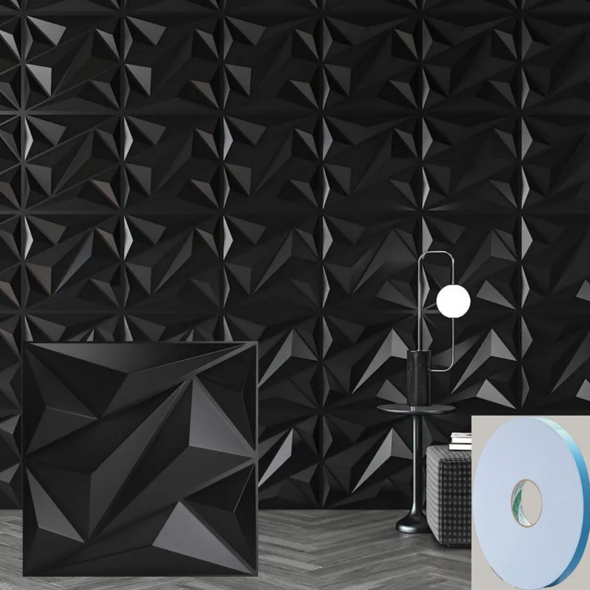 20/30pcs Minimalistic Geometric Pattern Wall Panel for Indoor Wall Decoration, PVC 3D Decorative Wall Panel forHome Living Room