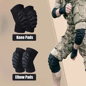 Triangle Turtle Shell Set, Professional Sports Knee and Elbow Pads Kit, Includes One Pair of Knee Pads and One Pair of Elbow Pads for Fitness Exercise Training
