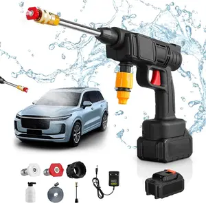 Dazone Cordless Pressure Washer Gun High Pressure Water Gun Battery Powered with Car Washer Nozzles for Car Washing/Home/Garden