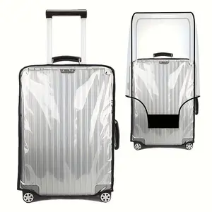 Clear Luggage Protector Cover, 1 Count Transparent Suitcase Protective Case, Travel Luggage Dust Cover for Various Suitcase Sizes, Versatile Travel Accessory