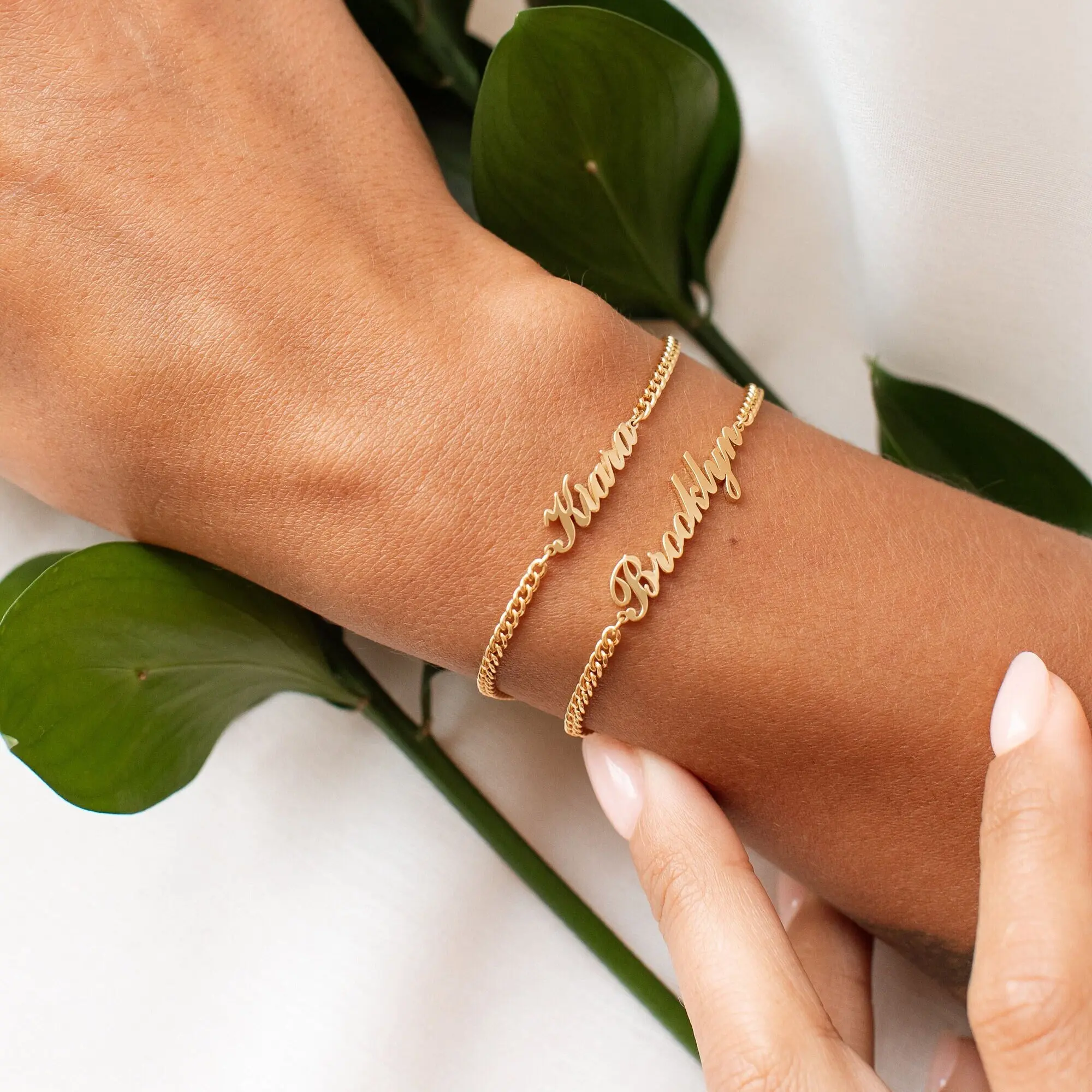 Personalized Simple Women Men Stainless Steel Curb Chain Custom Name Bracelet