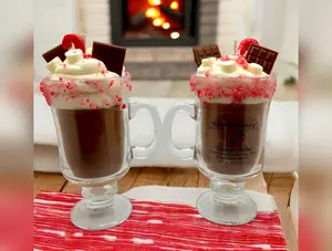 Peppermint Mocha Candle. 10 oz. Soy Candle/Chocolate/Candy Canes/Marshmallows. Strongly Scented Candle/Christmas Candle/Holiday Candle/Winter