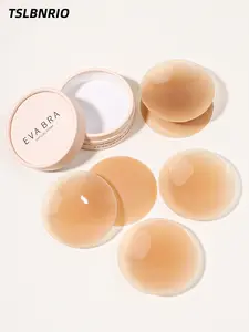 Ultra Thin Invisible Silicone Nipple Covers, Silicone Bra Insert, Waterproof Sweatproof Reusable Adhesive Petals, Comfortable No Show Lift, Perfect for Summer Backless Dresses, Bikinis, Wedding Gowns, Party Outfits & Daily Wear