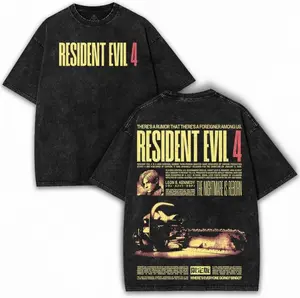 Resident Evil 4 Graphic Tee, Leon S. Kennedy Horror Video Game Shirt, Capcom Limited Edition Retro Print, Gamer T-shirt, resident evil merch, resident evil shirt