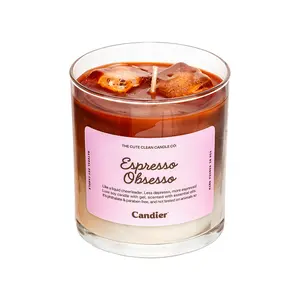 Candier Espresso Obsesso Coffee Scented Candle, Home Decor, Gift- Ready