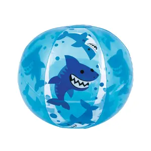 Inflatable 11" Shark Medium Beach Balls - 12 Pc.
