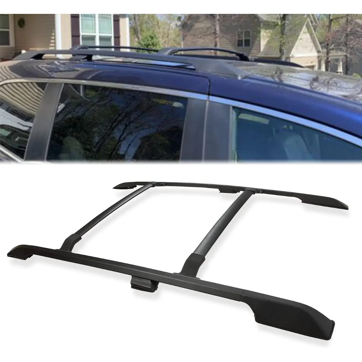 Roof Rack Cross Bar & Side Rails Luggage Rack Compatible with 2011-2017 Honda Odyssey 150 LBS (4Pcs) Car Accessories Car Carrier