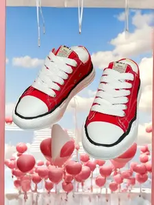 Deconstructed Thick Sole Canvas Shoes, Colorblock Chunky Laces, Street Style Casual Low Top Sneakers for All Seasons