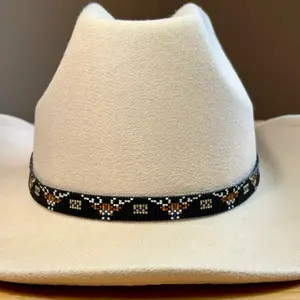 Loomed Seed Bead Deer Head Hatband