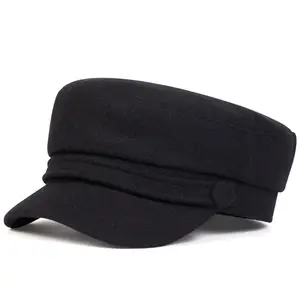 Unisex Vintage Solid Color Navy Cap Outdoor Sport Sunscreen Leisure Hat Spring Autumn Travel Tourism Beach Vacation