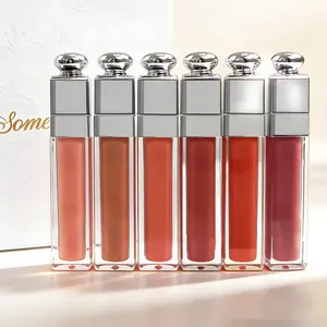 Multi-color luminous lip glaze set | High-shine glass lips | Moisturizing, non-greasy | Long-lasting color payoff | Nude, orange, red gradient | A must-have lipstick for everyday wear and dates