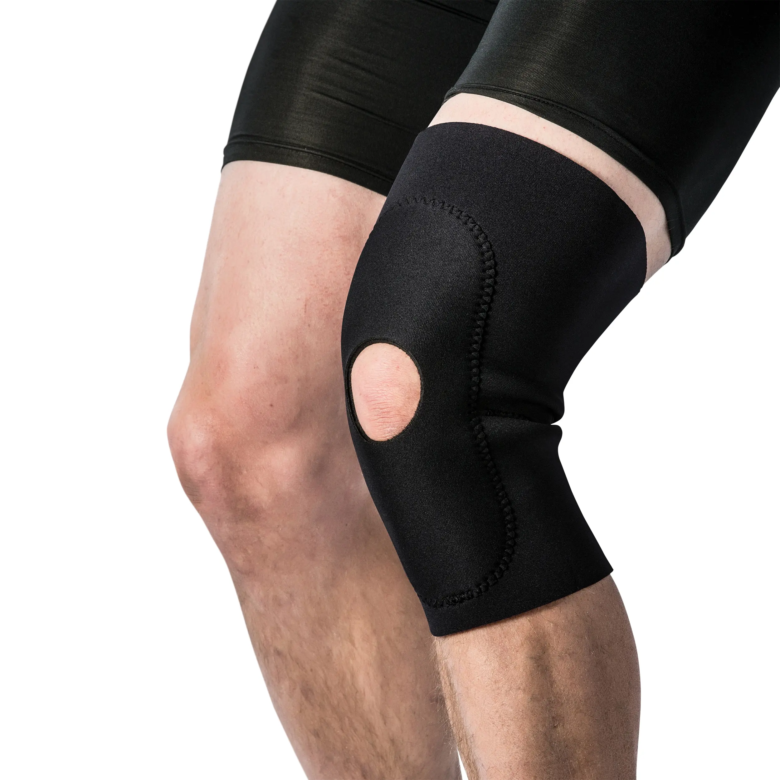 Neoprene Knee Sleeve with Patella Support for Pain Relief & Stability