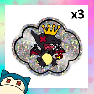 MONKETIC ZARD GLITTER STICKER