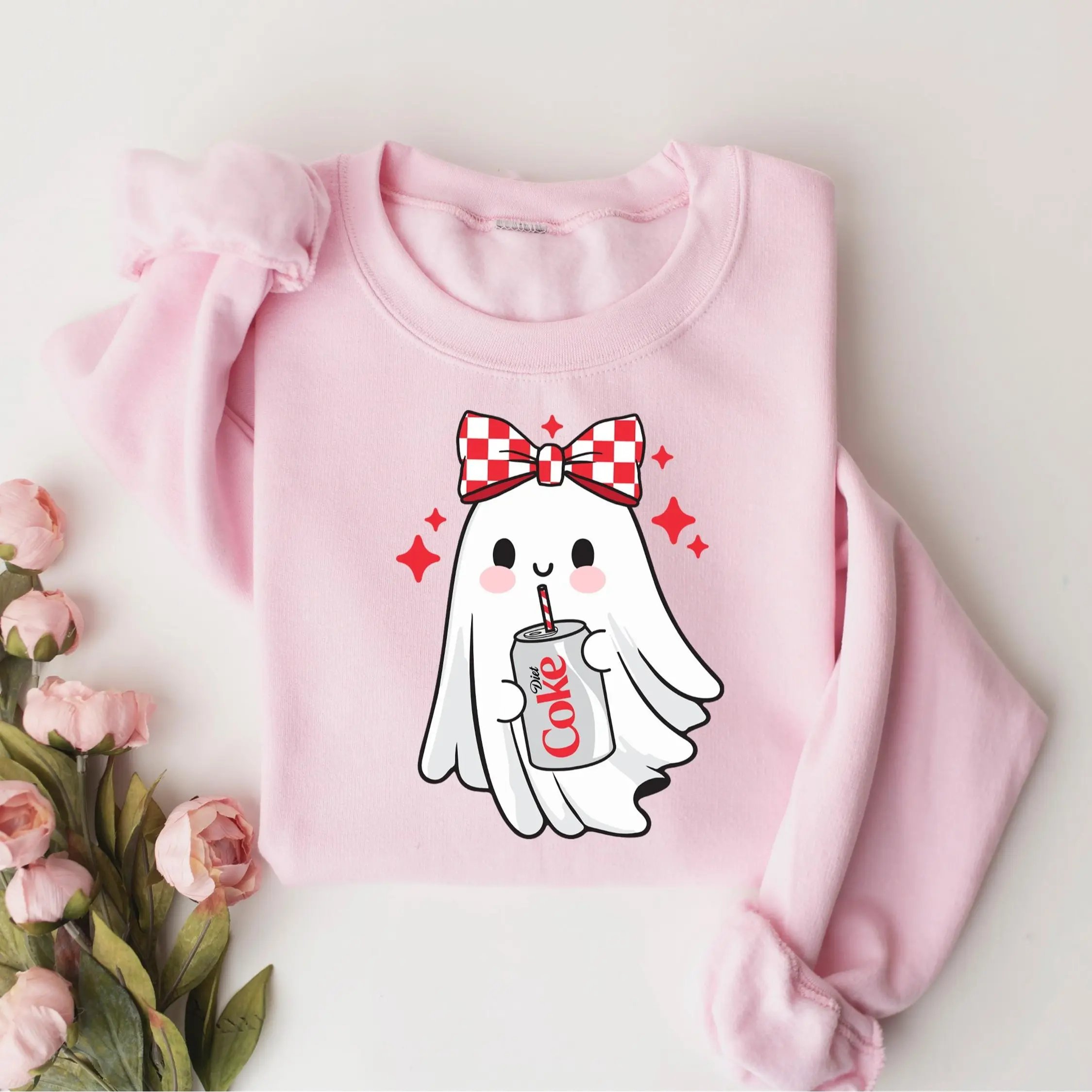 Halloween Diet Coke Ghost Sweatshirt, Diet Coke Ghost Sweater, Funny Skeleton Diet Coke Sweatshirt, Diet Coke Shirt, Diet Coke Lover Shirt - AL