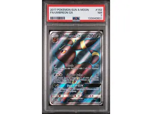 2017 Pokemon Sun and Moon Umbreon Gx #142 PSA 7