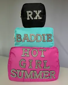 Custom Makeup Bags w/ Patches - Hot Girl summer, Baddie, RX, Make your Own