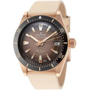Edox Unisex SkyDiver 38mm Automatic Watch 80131-37RNC-VDBEI