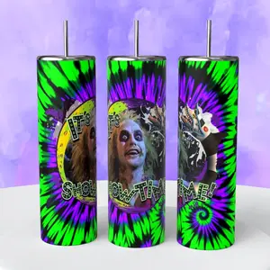 It’s Showtime Beetlejuice Tie Dye 20 oz tumbler