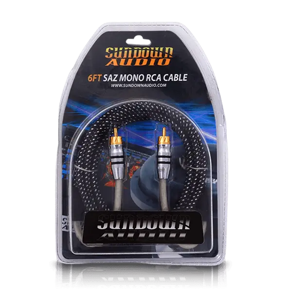 Sundown Audio SAZ1-6FT Mono Channel RCA Interconnects