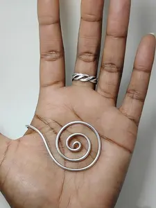 Handcrafted  Spiral Chakra Balancing Ring - Meditation and Energy Jewelry, Suitable for Both Women and Men. Chakra Activation, Aura Purification, for Yoga and Work, Spiritual Gift (adjustable Size, Nine Fixed Sizes)
