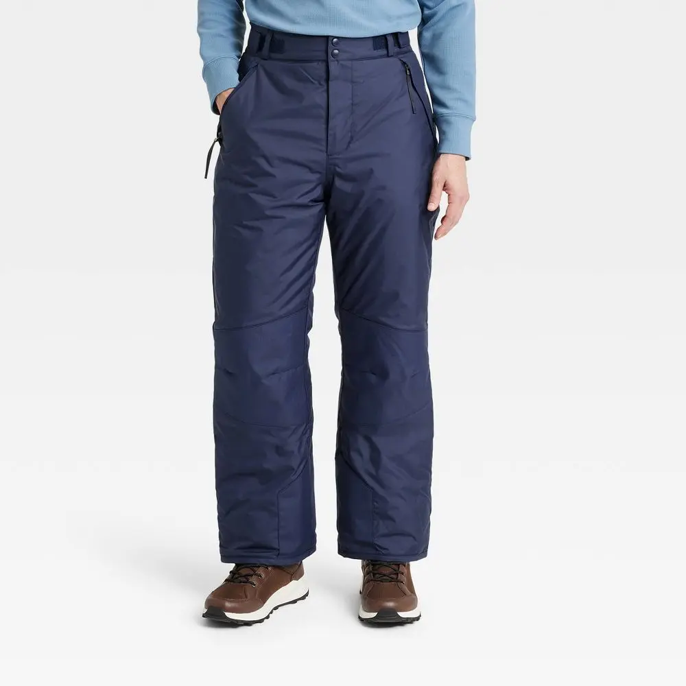 All In Motion Men's Snow Pants Fit Full Water-Repellent Pants Cold-Weather, Polyester, Garment