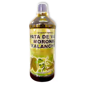 BOGO SALE - Buy 1 get 1 Free - Pata de Vaca, Moronel & Kalanchoe Herbal Juice – 1 Liter (33.3 fl oz) Natural Traditional Beverage