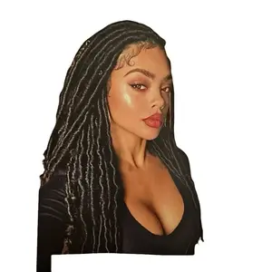 Dreadlocks 36 Inch Butterfly Locs Crochet Hair 6 Packs Synthetic Hair Extensions - Premium Quality, Pack of 6