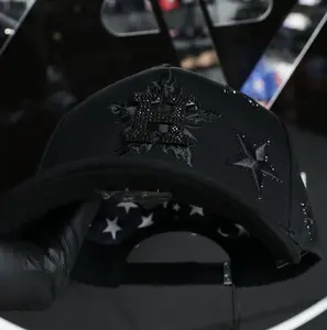 Houston Cristales total BLK Hat 100% New with Original Tags Adjustable Snapback High-Quality Materials Exclusive Design Dry Clean