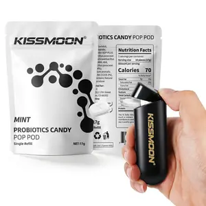 KISSMOON Probiotics Candy Pop Pod Mint Candy/Sugar-Free