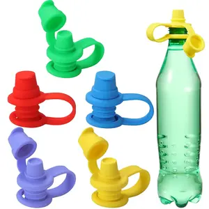 No Spill  Bottles Top Spout for , Water Bottle Topper for , Water Bottle Spout Adapters, Protects  Mouth, 5 Pack (Upgraded)