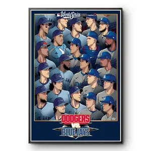 Dodgers Vs Blue Jays World Series 2025 Poster