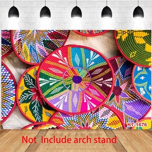 Photography Background Colorful Ethnic Woven Art Texture Party Decor Shoot Photo Studio Wedding Party Backdrop Party Decoration Supplies
