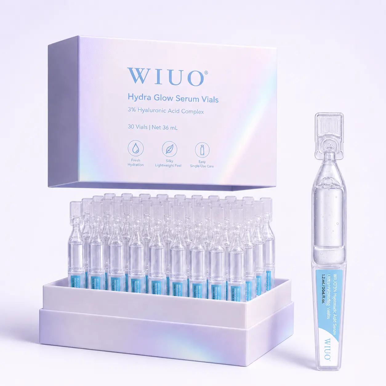 3% Hyaluronic Acid Serum + Emergency Repair Oil-Suspension Serum | Deep Hydration, Skin Barrier Repair, Moisturizing & Skin Tightening Face Serum for All Skin Types