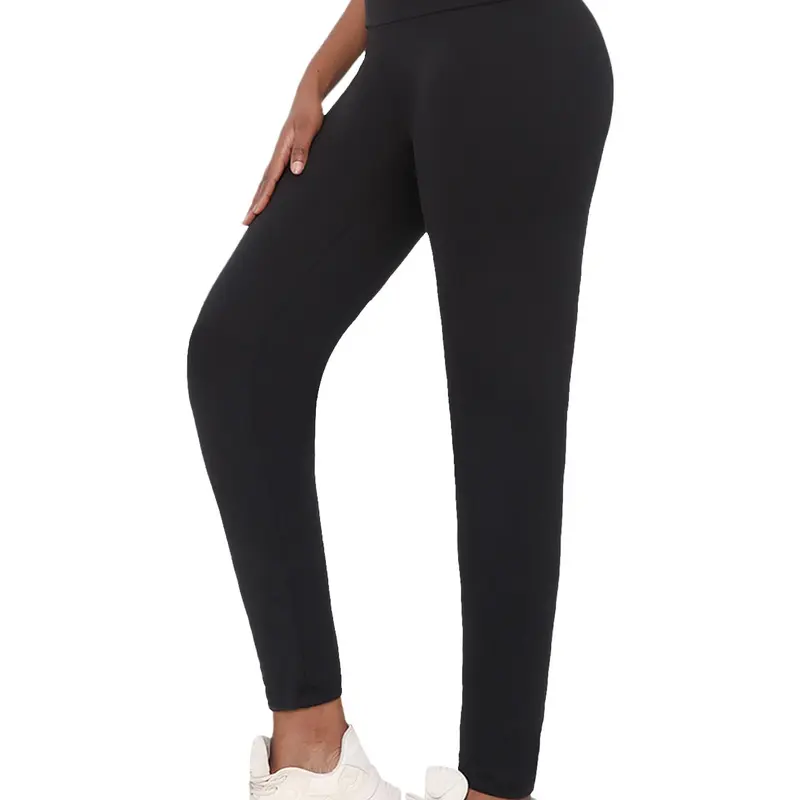 Super Soft Leggings for Women, High Waisted Tummy Control No See Through Fitness Wear Active Wear Workout Yoga Running Pants Leggings, Workout Sportswear, Womens Clothing